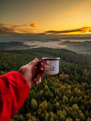 Ráno, kdy se svět ještě probouzí a mlha se pomalu zvedá z údolí. Aá - nechci strašit, ale ✨VÁNOCE✨ už tamhle vidím...